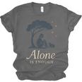 Introvert Alone Is Enough Social Battery Low Antisocial Unisex Jersey T-Shirt