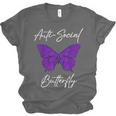 Introvert Antisocial Butterfly For Women Men Unisex Jersey T-Shirt