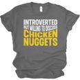 Introvert Antisocial Chicken Nugget Lover Foodie Unisex Jersey T-Shirt Introvert Antisocial Chicken Nugget Lover Foodie Unisex Jersey T-Shirt