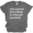 Introvert Baseball Player Fan Unisex Jersey T-Shirt
