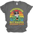 Introvert Cats Sarcasm Cat Lover Introverts Unisex Jersey T-Shirt