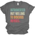 Introvert Cute Horse Lover Horse Riding Equestrian Unisex Jersey T-Shirt