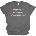 Introvert Gamer Gametrovert Video Game Lover 2025 Unisex Jersey T-Shirt Introvert Gamer Gametrovert Video Game Lover 2025 Unisex Jersey T-Shirt