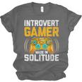 Introvert Gamer Video Games Anti Social Team Player Unisex Jersey T-Shirt
