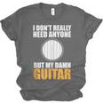 Introvert Guitarist Only Need Guitar Enjoy Acoustic Music Unisex Jersey T-Shirt