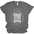 Introvert Guitarist Play Guitar Instrument Music Acoustic Unisex Jersey T-Shirt Introvert Guitarist Play Guitar Instrument Music Acoustic Unisex Jersey T-Shirt