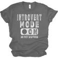 Introvert Mode On Introverted Person Joke Unisex Jersey T-Shirt Introvert Mode On Introverted Person Joke Unisex Jersey T-Shirt