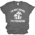 Introvert Mushroom Forager Humor Unisex Jersey T-Shirt Introvert Mushroom Forager Humor Unisex Jersey T-Shirt