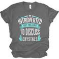 Introvert Quote Introverted But Willing To Discuss Crystals Unisex Jersey T-Shirt Introvert Quote Introverted But Willing To Discuss Crystals Unisex Jersey T-Shirt