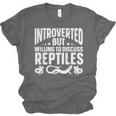 Introvert Quotes Introverted But Willing To Discuss Reptiles Unisex Jersey T-Shirt Introvert Quotes Introverted But Willing To Discuss Reptiles Unisex Jersey T-Shirt