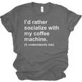 Introvert Sarcastic Coffee Lovers Unisex Jersey T-Shirt Introvert Sarcastic Coffee Lovers Unisex Jersey T-Shirt