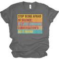Introvert Stop Being Afraid Of Silence Just Awkward Unisex Jersey T-Shirt