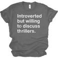 Introvert Thriller Reader Unisex Jersey T-Shirt