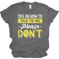 Introvert Tips On How To Talk To Me Please Don't Antisocial Unisex Jersey T-Shirt
