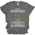 Im An Introvert Unless You Talk About Saxophone Unisex Jersey T-Shirt Im An Introvert Unless You Talk About Saxophone Unisex Jersey T-Shirt