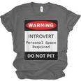 Introvert Warning Danger Do Not Pet Disturb Anti-Social Unisex Jersey T-Shirt Introvert Warning Danger Do Not Pet Disturb Anti-Social Unisex Jersey T-Shirt