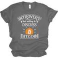 Introvert But Willing To Discuss Bitcoin Crypto Bitcoin Unisex Jersey T-Shirt