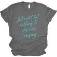 Introvert But Willing To Discuss Camping Unisex Jersey T-Shirt