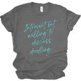 Introvert But Willing To Discuss Doodling Unisex Jersey T-Shirt