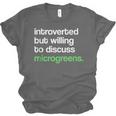 Introvert But Willing To Discuss Microgreens Urban Farming Unisex Jersey T-Shirt