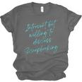 Introvert But Willing To Discuss Scrapbooking Unisex Jersey T-Shirt