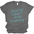 Introvert But Willing To Discuss Scrapbooking Unisex Jersey T-Shirt