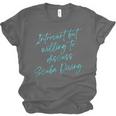 Introvert But Willing To Discuss Scuba Diving Unisex Jersey T-Shirt Introvert But Willing To Discuss Scuba Diving Unisex Jersey T-Shirt