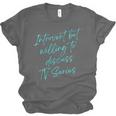 Introvert But Willing To Discuss TV Series Unisex Jersey T-Shirt Introvert But Willing To Discuss TV Series Unisex Jersey T-Shirt