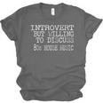 Introvert But Willing To Discuss Vintage 80s House Music Unisex Jersey T-Shirt Introvert But Willing To Discuss Vintage 80s House Music Unisex Jersey T-Shirt