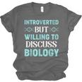 Introverted Biology Science Biologist Introverts Unisex Jersey T-Shirt