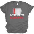 Introverted Please Wait Introvert Saying Sarcasm Unisex Jersey T-Shirt