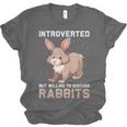 Introverted Rabbits Bunny Lover Rabbit Introvert Unisex Jersey T-Shirt