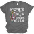 Introverted But Willing To Discuss 90s Rap Socially Awkward Unisex Jersey T-Shirt