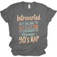 Introverted But Willing To Discuss 90s Rap Unisex Jersey T-Shirt