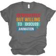 Introverted But Willing To Discuss Animation Unisex Jersey T-Shirt Introverted But Willing To Discuss Animation Unisex Jersey T-Shirt