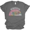 Introverted But Willing To Discuss Cats Rainbow Unisex Jersey T-Shirt Introverted But Willing To Discuss Cats Rainbow Unisex Jersey T-Shirt