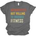 Introverted But Willing To Discuss Fitness Hobby Unisex Jersey T-Shirt