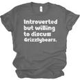 Introverted But Willing To Discuss Grizzlybears Introvert Unisex Jersey T-Shirt Introverted But Willing To Discuss Grizzlybears Introvert Unisex Jersey T-Shirt