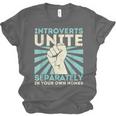 Introverts Unite Separately Introverted Antisocial Unisex Jersey T-Shirt