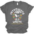 Introverts Unite Separately Own Homes Emblem Unisex Jersey T-Shirt