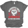 Introverts Unite Separately In Your Own Homes Saying Unisex Jersey T-Shirt Introverts Unite Separately In Your Own Homes Saying Unisex Jersey T-Shirt