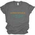 Introvirtuous Retro Pixel Funny Introvert Quote Unisex Jersey T-Shirt