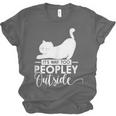 It's Way Too Peopley Outside Cute Cat Introvert Unisex Jersey T-Shirt It's Way Too Peopley Outside Cute Cat Introvert Unisex Jersey T-Shirt