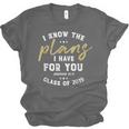 Jeremiah I Know Plans Graduation 2019 College Graduate Unisex Jersey T-Shirt