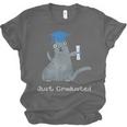 Just Graduated Cat With Graduation Cap And Diploma For Men Women Girls Kids Unisex Jersey T-Shirt
