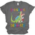 Kids 2nd Grade Graduate Dinosaur Trex 2nd Grade Graduation Unisex Jersey T-Shirt