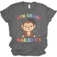 Kids 8th Grade Nailed It Monkey Graduation Unisex Jersey T-Shirt