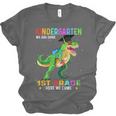 Kindergarten Graduation 1st Here We Come Class 2023 Dinosaur Unisex Jersey T-Shirt