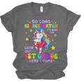 Kindergarten Graduation 2025 Graduate Girls Unicorn 1st Grad Unisex Jersey T-Shirt