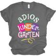 Last Day Of School Adios Kindergarten Graduation Kids Girls Unisex Jersey T-Shirt